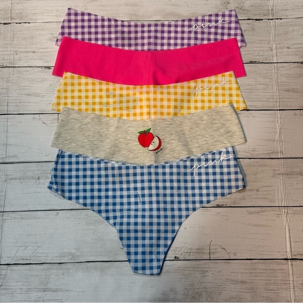PINK  Victoria's Secret 5-Pack No-Show Thong Panties
